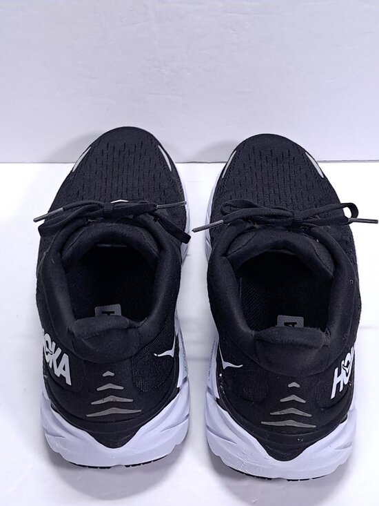 Hoka Clifton 8 Athletic Shoes Men 9.5 D Black White Run Sneakers 1119393 BWHT main image 11